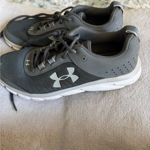 Under Armour Charcoal and White Sneakers